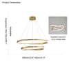 WOMO Möbius Circular LED Chandelier-WM2128 thumbnail