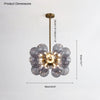WOMO 18 Bubbles Glass Chandelier-WM2051 thumbnail