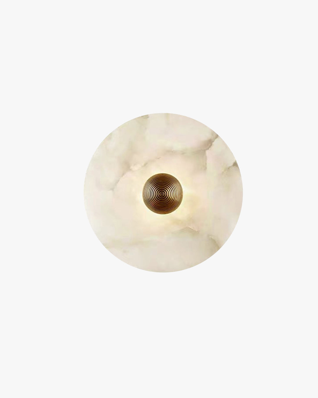 WOMO Art Deco Disc Alabaster Wall Sconce-WM6128