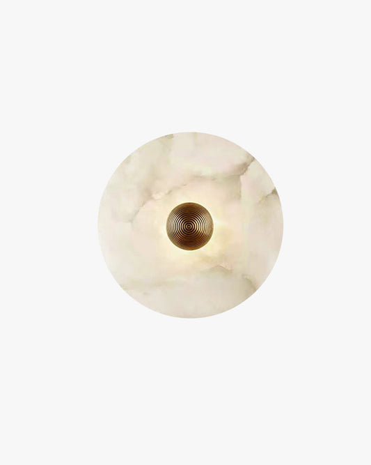 WOMO Art Deco Disc Alabaster Wall Sconce-WM6128