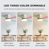 WOMO Scandi Low Profile Ceiling Fan Lamp-WM5086 thumbnail