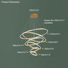 WOMO Tiered Ring LED Chandelier-WM2159 thumbnail