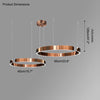 WOMO Black/Gold Ring Led Chandelier-WM2009 thumbnail