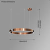 WOMO Black/Gold Ring Led Chandelier-WM2009 thumbnail
