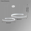 WOMO Black/Gold Ring Led Chandelier-WM2009 thumbnail