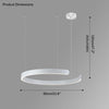 WOMO Black/Gold Ring Led Chandelier-WM2009 thumbnail