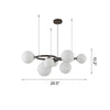 WOMO Colored Glass Ball Chandelier-WM2253 thumbnail
