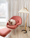 WOMO Pleated Gooseneck Floor Lamp-WM7013 thumbnail
