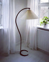 WOMO Pleated Gooseneck Floor Lamp-WM7013 thumbnail