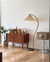 WOMO Pleated Gooseneck Floor Lamp-WM7013 thumbnail