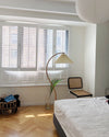 WOMO Pleated Gooseneck Floor Lamp-WM7013 thumbnail