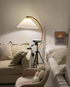 WOMO Pleated Gooseneck Floor Lamp-WM7013 thumbnail