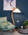 WOMO Pleated Gooseneck Floor Lamp-WM7013 thumbnail