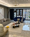 WOMO Dome Arc Floor Lamp over Couch-WM7063 thumbnail