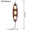 WOMO Modern Wood Oval Floor Lamp-WM7080 thumbnail