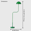 WOMO Dome Glass Telescoping Floor Lamp-WM7097 thumbnail