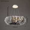 WOMO Feather Round Pendant Light-WM2060 thumbnail
