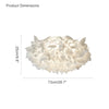 WOMO Pedal Flush Mount Ceiling Light-WM1039 thumbnail