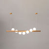 WOMO Wood Linear Globe Chandelier-WM2055 thumbnail