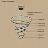WOMO Tiered Ring LED Chandelier-WM2159 thumbnail
