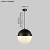 WOMO Prismatic/Milk Glass Globe Pendant Light-WM2065 thumbnail