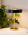WOMO Mid-Century Round Table Lamp with Pull Chain-WM8009 thumbnail