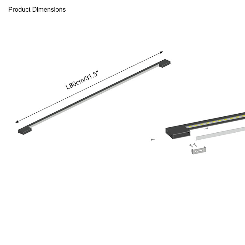 WOMO Long Linear Stairwell Wall Sconce-WM6018