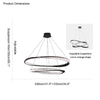 WOMO Möbius Circular LED Chandelier-WM2128 thumbnail