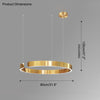 WOMO Black/Gold Ring Led Chandelier-WM2009 thumbnail