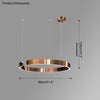 WOMO Black/Gold Ring Led Chandelier-WM2009 thumbnail