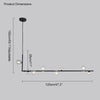 WOMO Linear Glass Globe Chandelier-WM2090 thumbnail