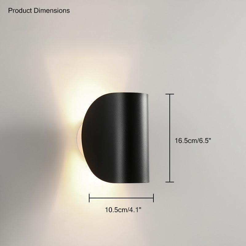 WOMO Adjustable Half Shade Wall Sconce-WM6013