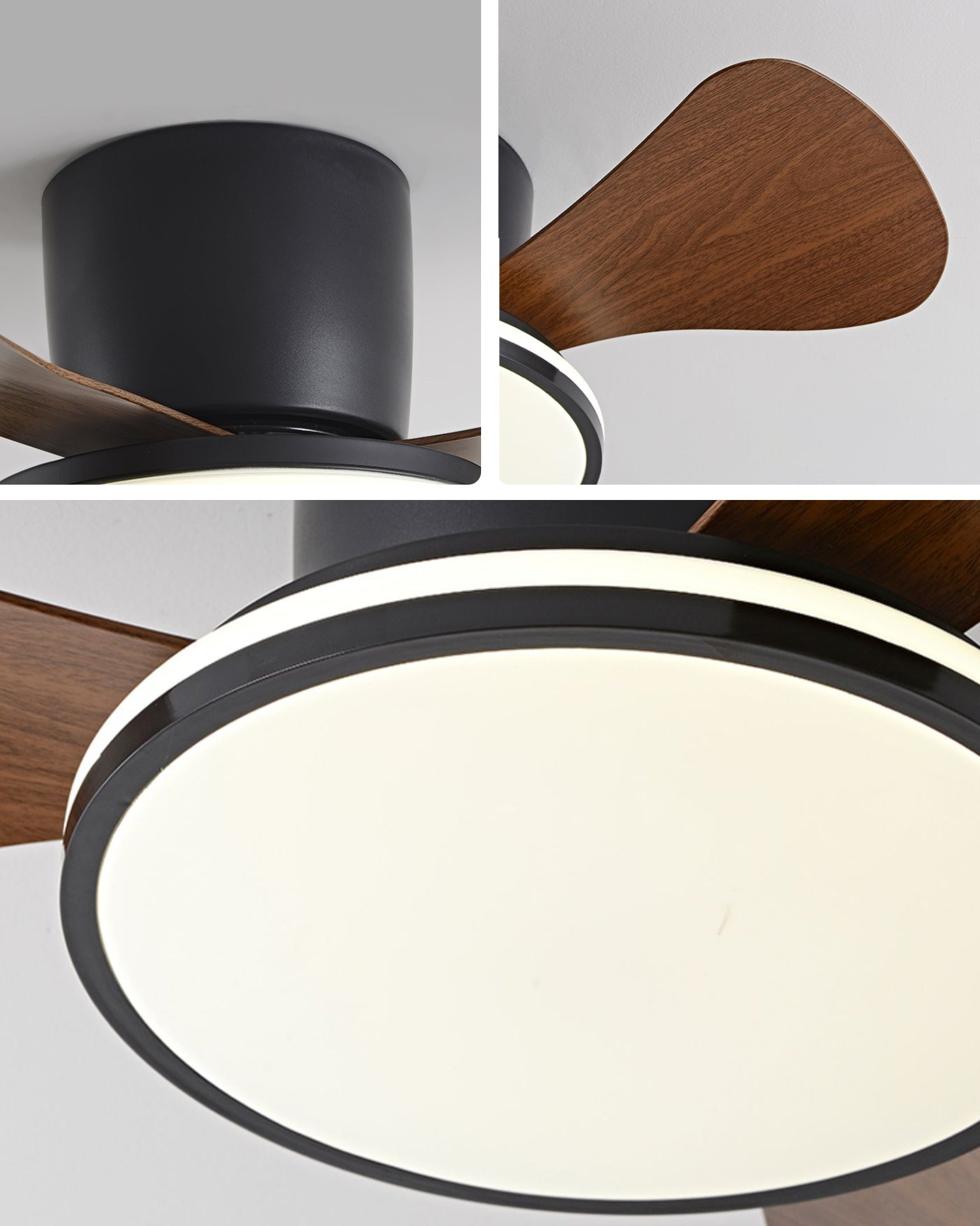 WOMO 28 Inch Small Hugger Ceiling Fan Lamp - WM5186