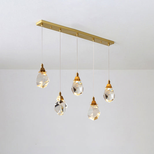 WOMO Rock Crystal Linear Chandelier-WM2189