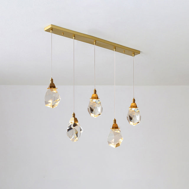 WOMO Rock Crystal Linear Chandelier-WM2189