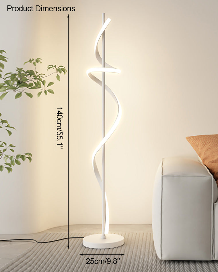 WOMO Dimmable Spiral Floor Lamp-WM7073