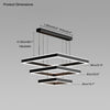 WOMO Tiered Black Square Chandelier-WM2016 thumbnail