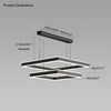 WOMO Tiered Black Square Chandelier-WM2016 thumbnail