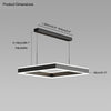 WOMO Tiered Black Square Chandelier-WM2016 thumbnail