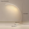 WOMO Crescent Arc LED Floor Lamp-WM7001 thumbnail