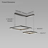 WOMO Tiered Black Square Chandelier-WM2016 thumbnail