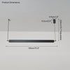 WOMO Black Linear Pendant Light-WM2182 thumbnail