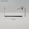 WOMO Black Linear Pendant Light-WM2182 thumbnail