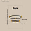 WOMO Tiered Black Rings Chandelier-WM2172 thumbnail