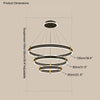 WOMO Tiered Black Rings Chandelier-WM2172 thumbnail