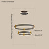 WOMO Tiered Black Rings Chandelier-WM2172 thumbnail