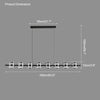 WOMO Glass Brass Linear Chandelier-WM2219A thumbnail