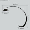 WOMO Dome Arc Floor Lamp over Couch-WM7063 thumbnail