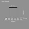 WOMO Glass Brass Linear Chandelier-WM2219A thumbnail