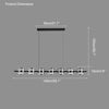 WOMO Glass Brass Linear Chandelier-WM2219A thumbnail